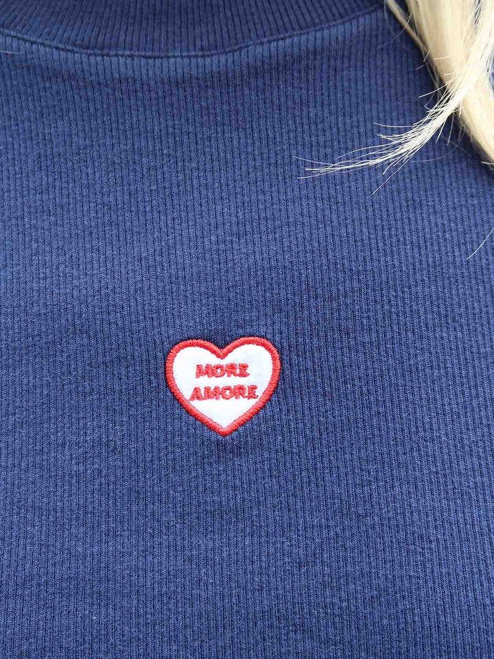 AMORE - Baby Tee • Navy