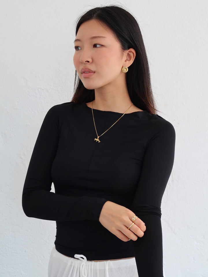 SMOOTH - Longsleeve • Black