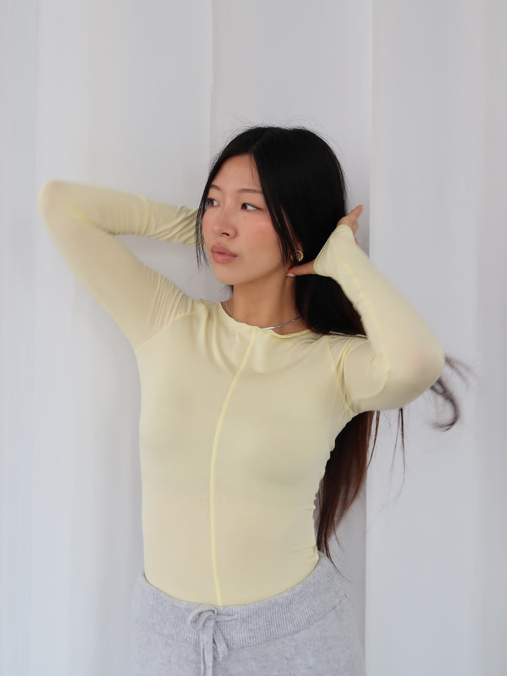 SMOOTH - Longsleeve • Lemon