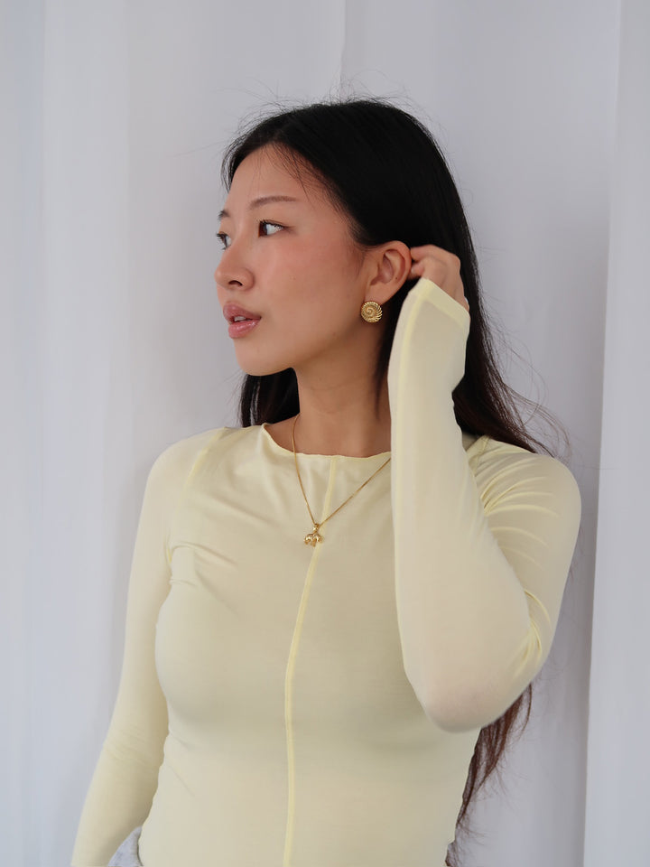 SMOOTH - Longsleeve • Lemon