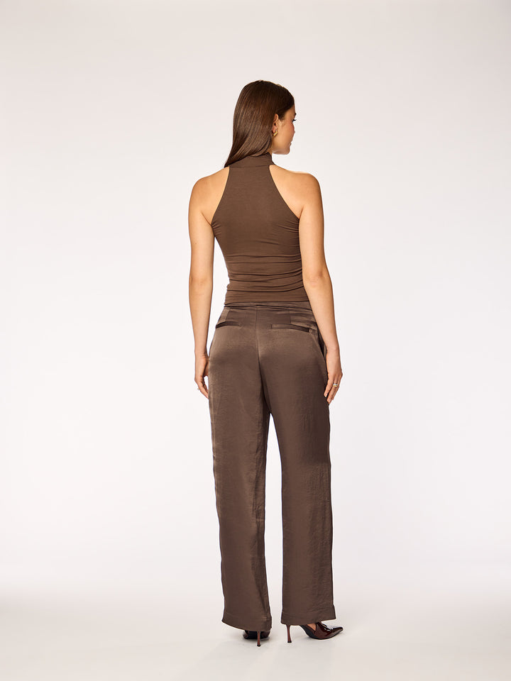 TRACE - Crossneck Top • Dark Oak