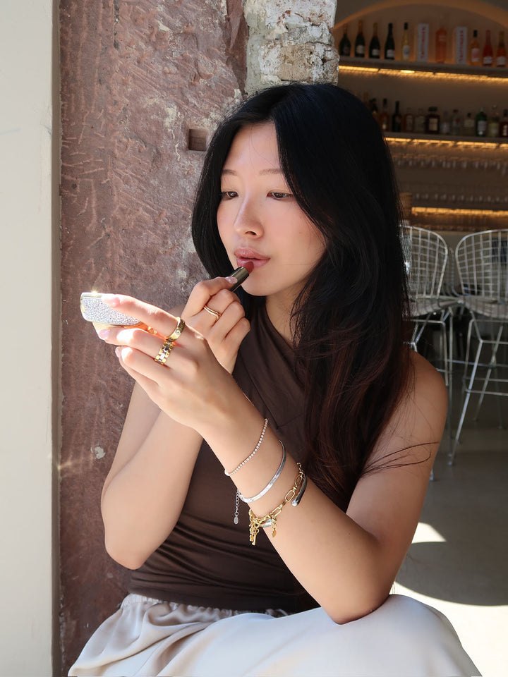 TRACE - Crossneck Top • Dark Oak