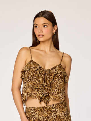 ROMANTIC - Sheer Volant Top • Leo