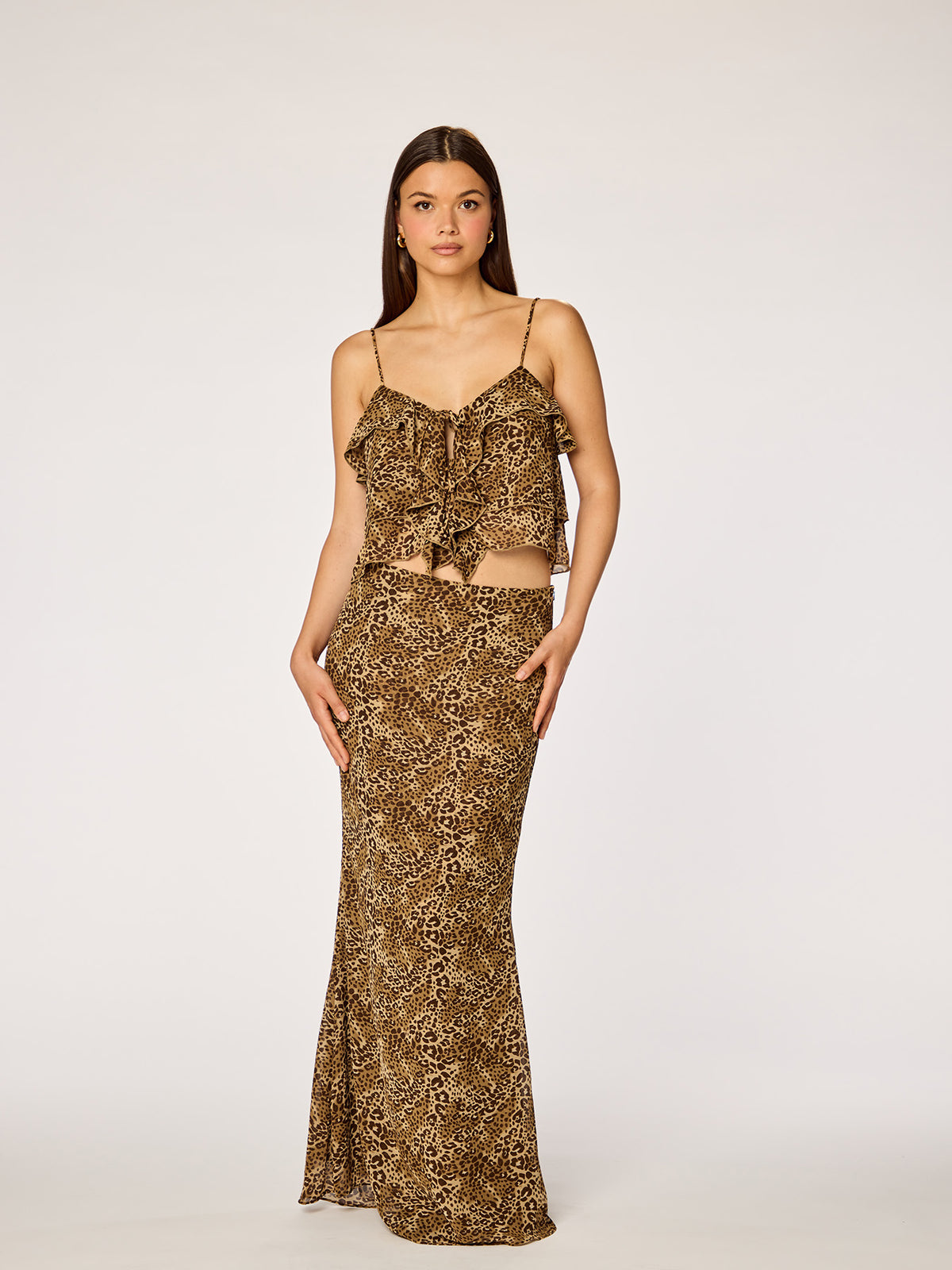 ROMANTIC - Sheer Maxi Skirt • Leo