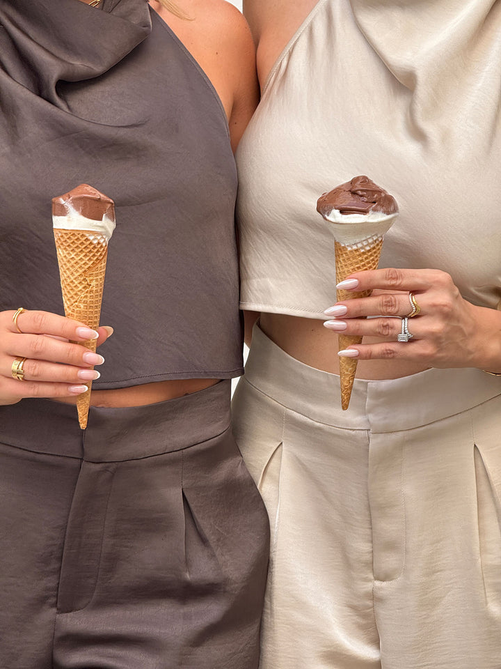 IVY - Suit Pants • Dark Oak