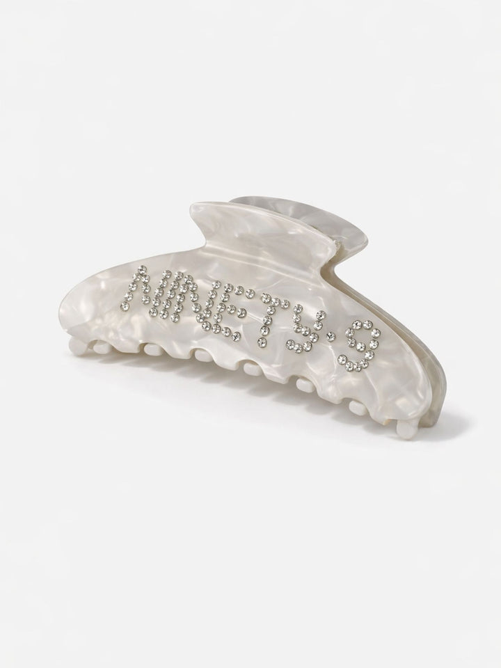 CLASSIC - Hair Claw • Crystal White