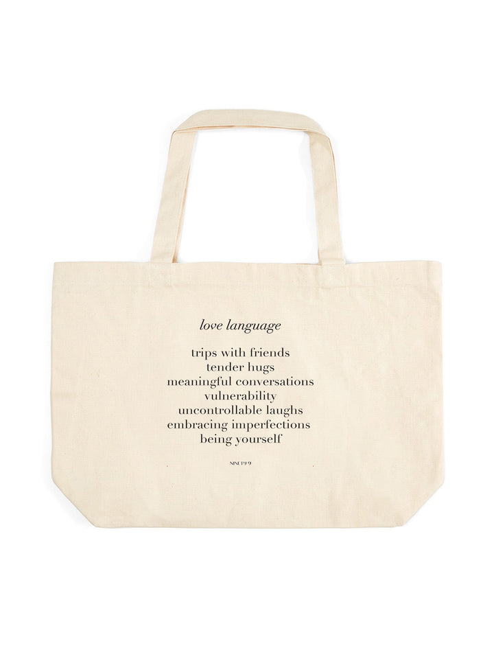 LOVE LANGUAGE - Tote Bag • Nature