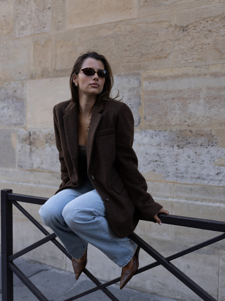 SERENE - Wool Blazer • Chestnut