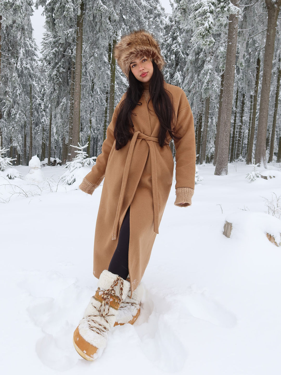 Eternal Wool Coat • Camel Brown – NINETY-9