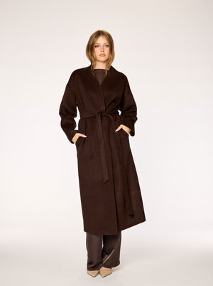 ETERNAL - Wool Coat • Dark Brown