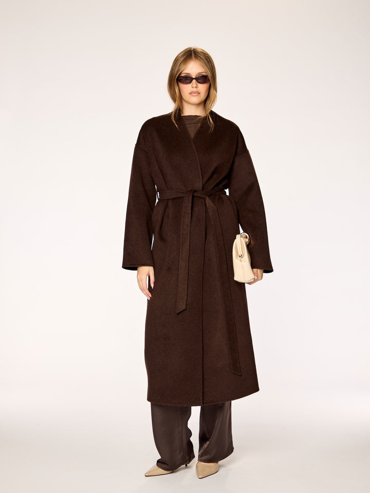 ETERNAL - Wool Coat • Dark Brown