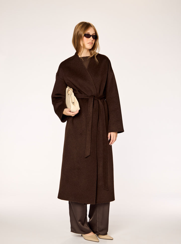 ETERNAL - Wool Coat • Dark Brown