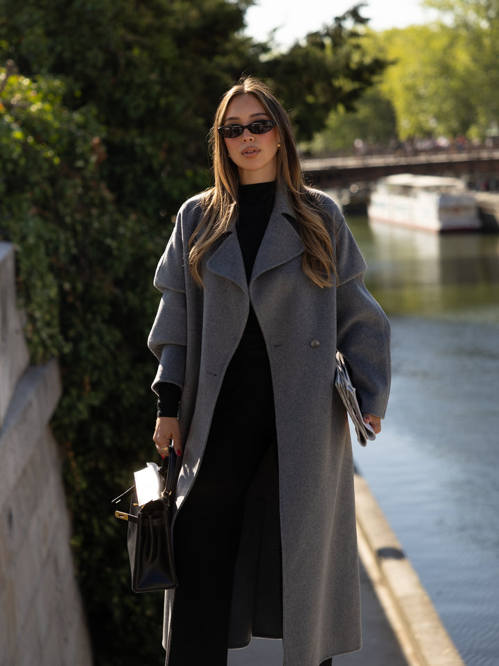 ELINE - Wool Coat • Grey
