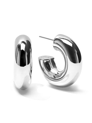 CHUNKY - Hoops • Color: White Gold
