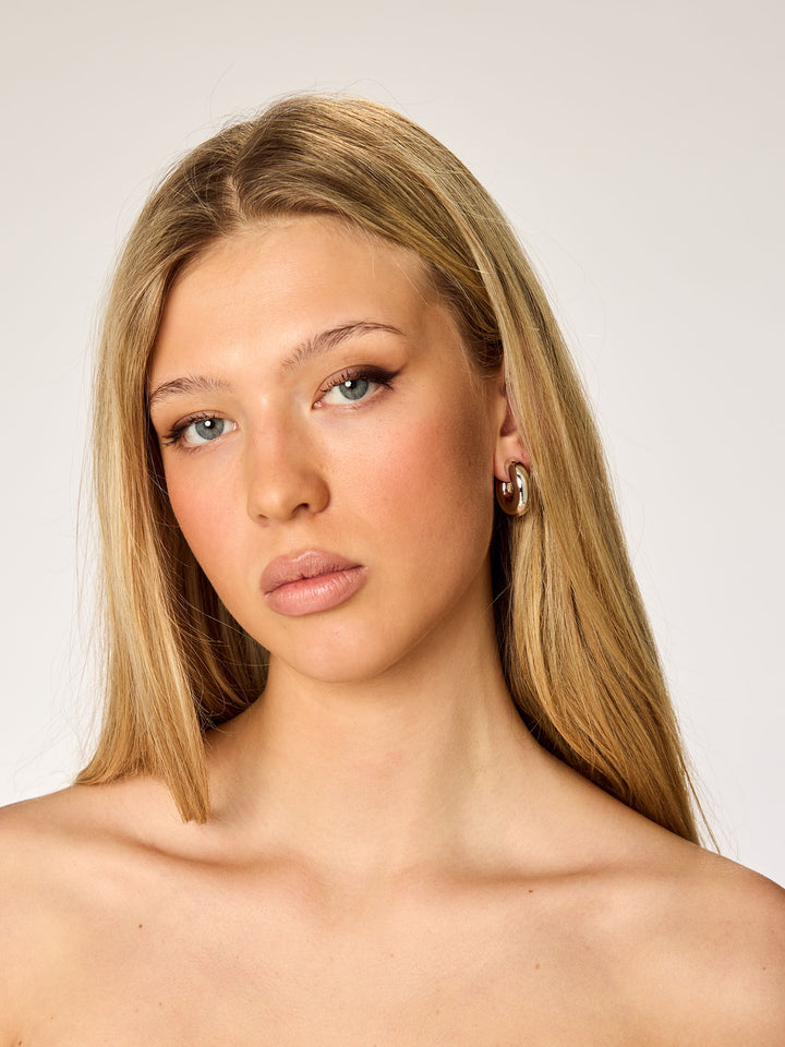 CHUNKY - Hoops • Color: White Gold