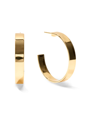 SLEEK - Hoops • Color: 18K Yellow Gold