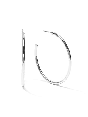 MINIMAL - Hoops • Color: White Gold
