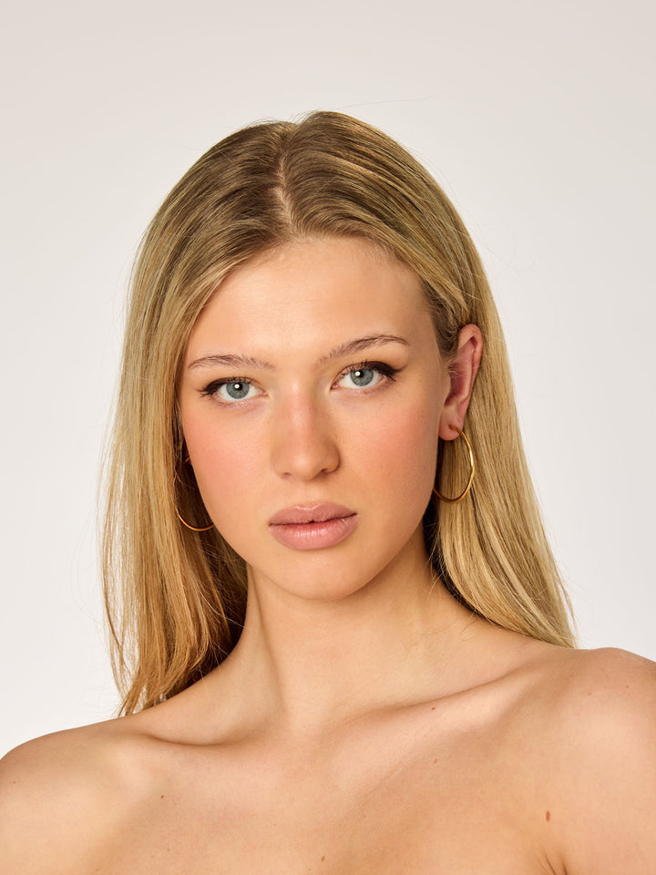 MINIMAL - Hoops • Color: 18K Yellow Gold