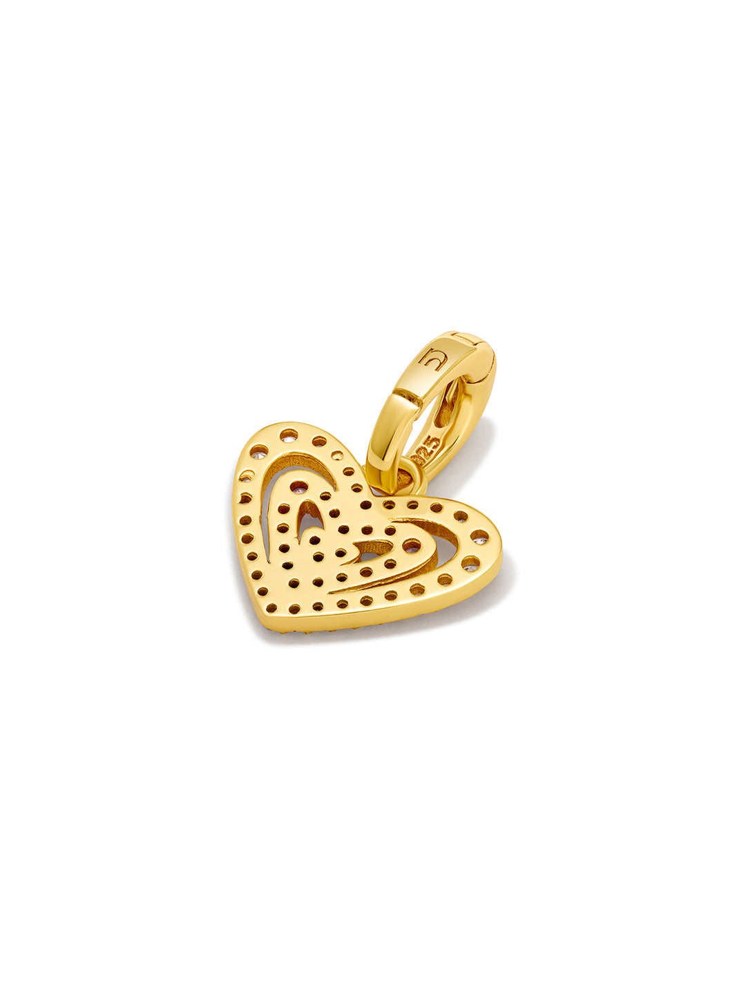 ROSE HEART - Charm • Color: 18K Yellow Gold