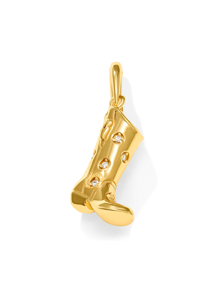 COWBOY BOOT - Charm • Color: 18K Yellow Gold