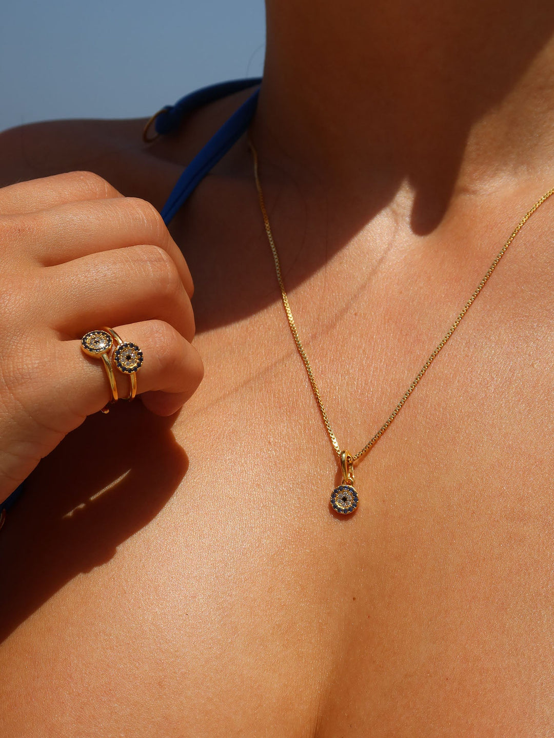 EVIL EYE - Charm • Color: 18K Yellow Gold