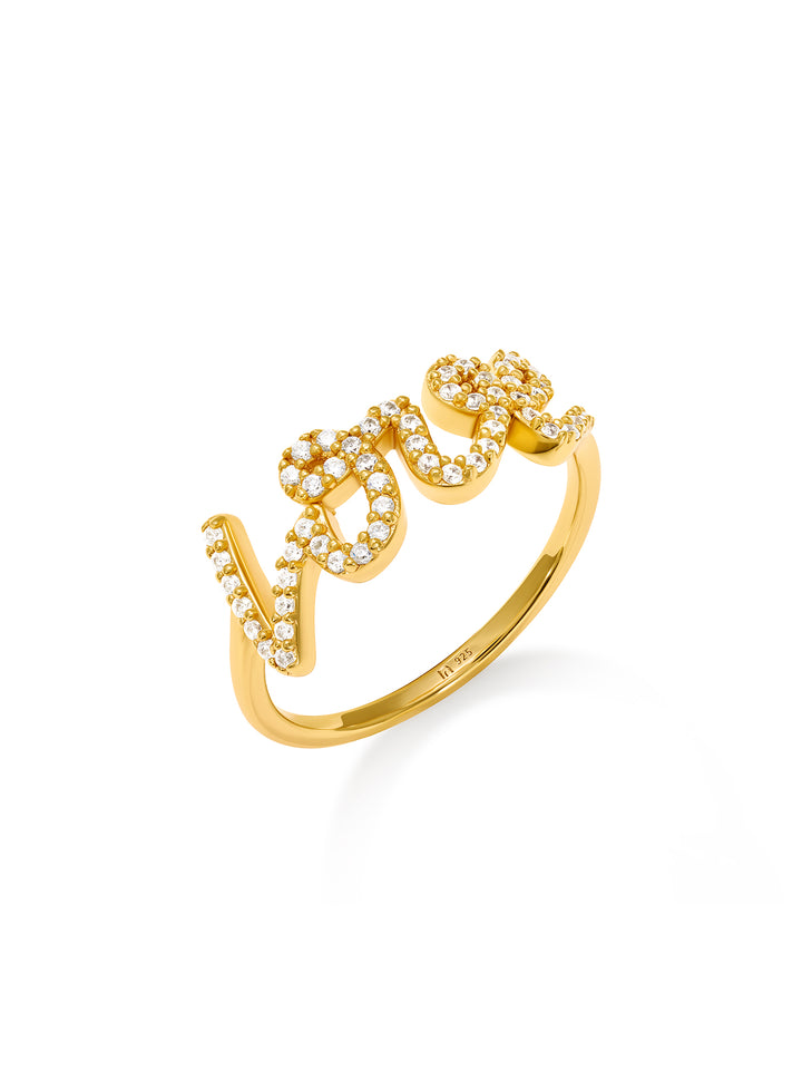LOVE - Ring • Color: 18K Yellow Gold