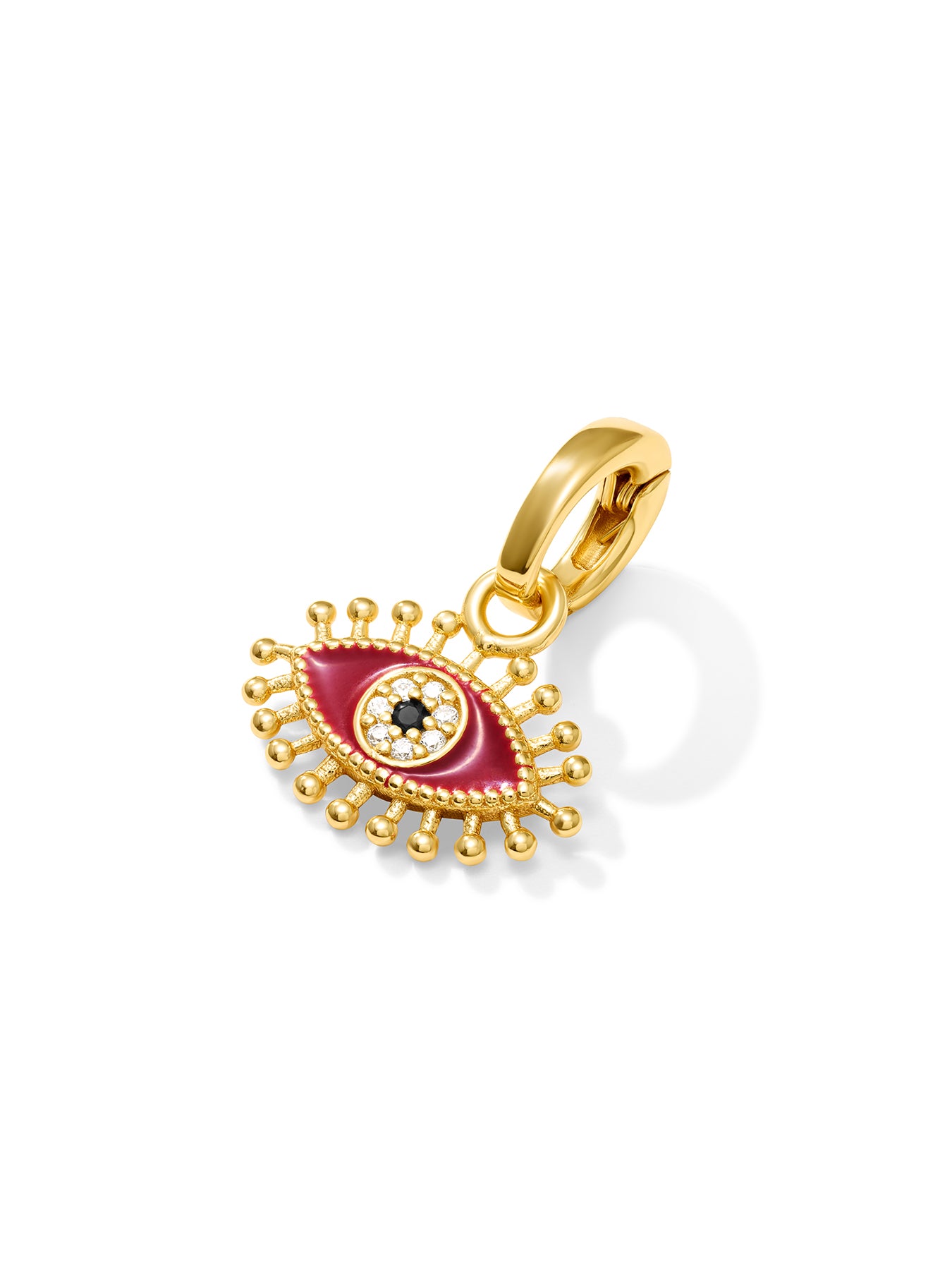 Gold evil eye charm hotsell