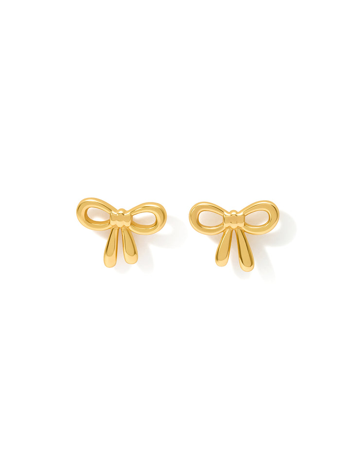 BOW - Studs • Color: 18K Yellow Gold