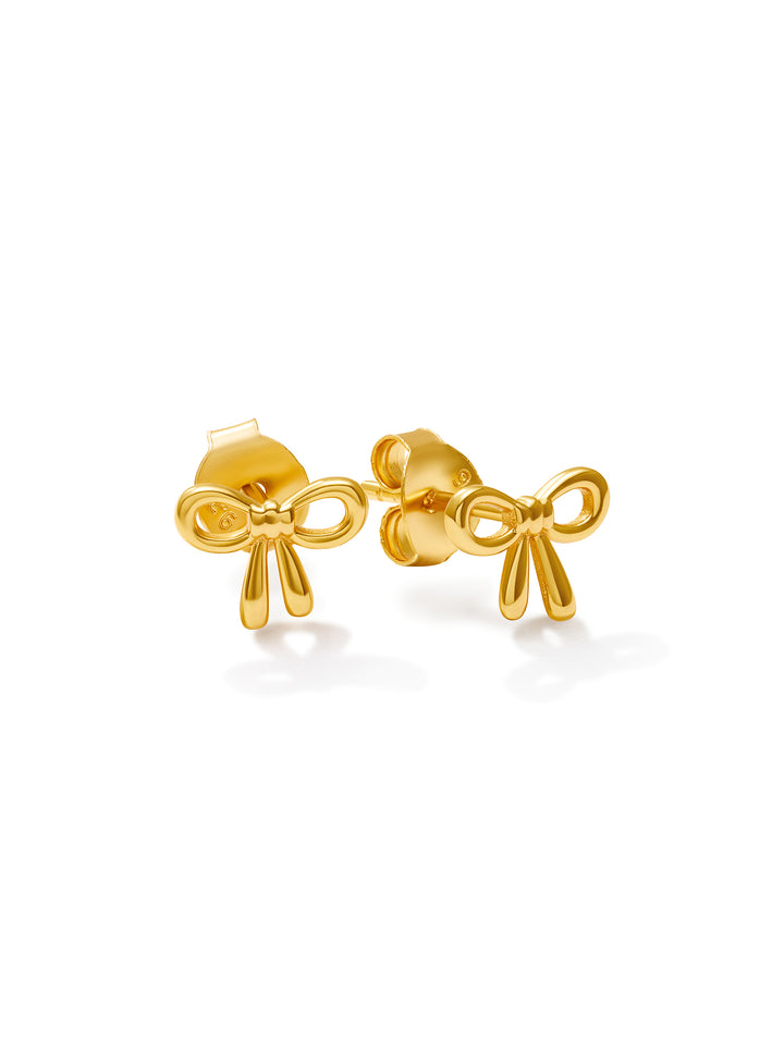 BOW - Studs • Color: 18K Yellow Gold