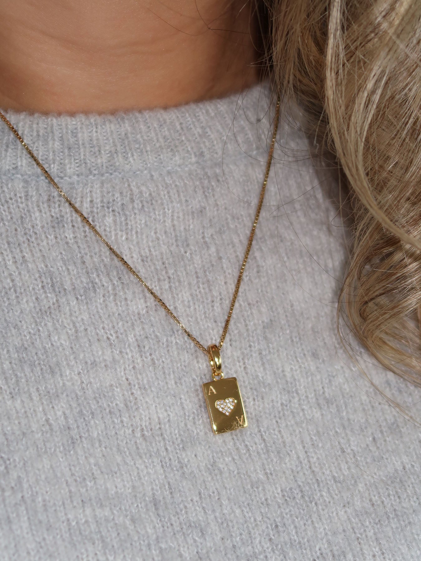 ACE Charm Color 18K Yellow Gold NINETY 9