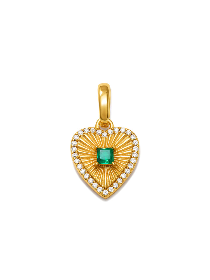 EMERALD HEART - Charm • Color: 18K Yellow Gold