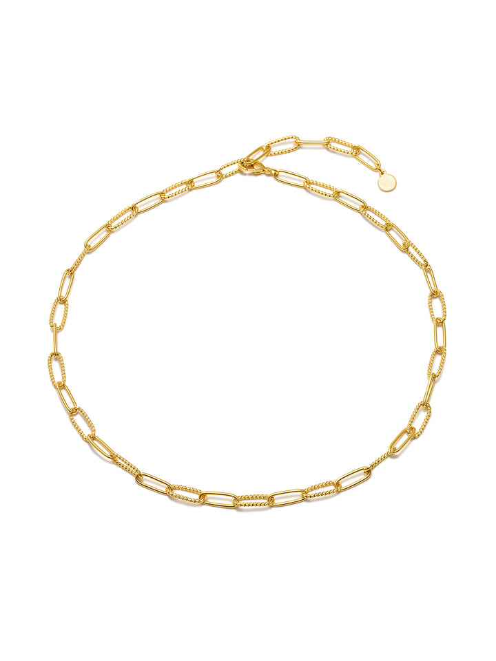 CHARMED - Structured Necklace • Color: 18K Yellow Gold