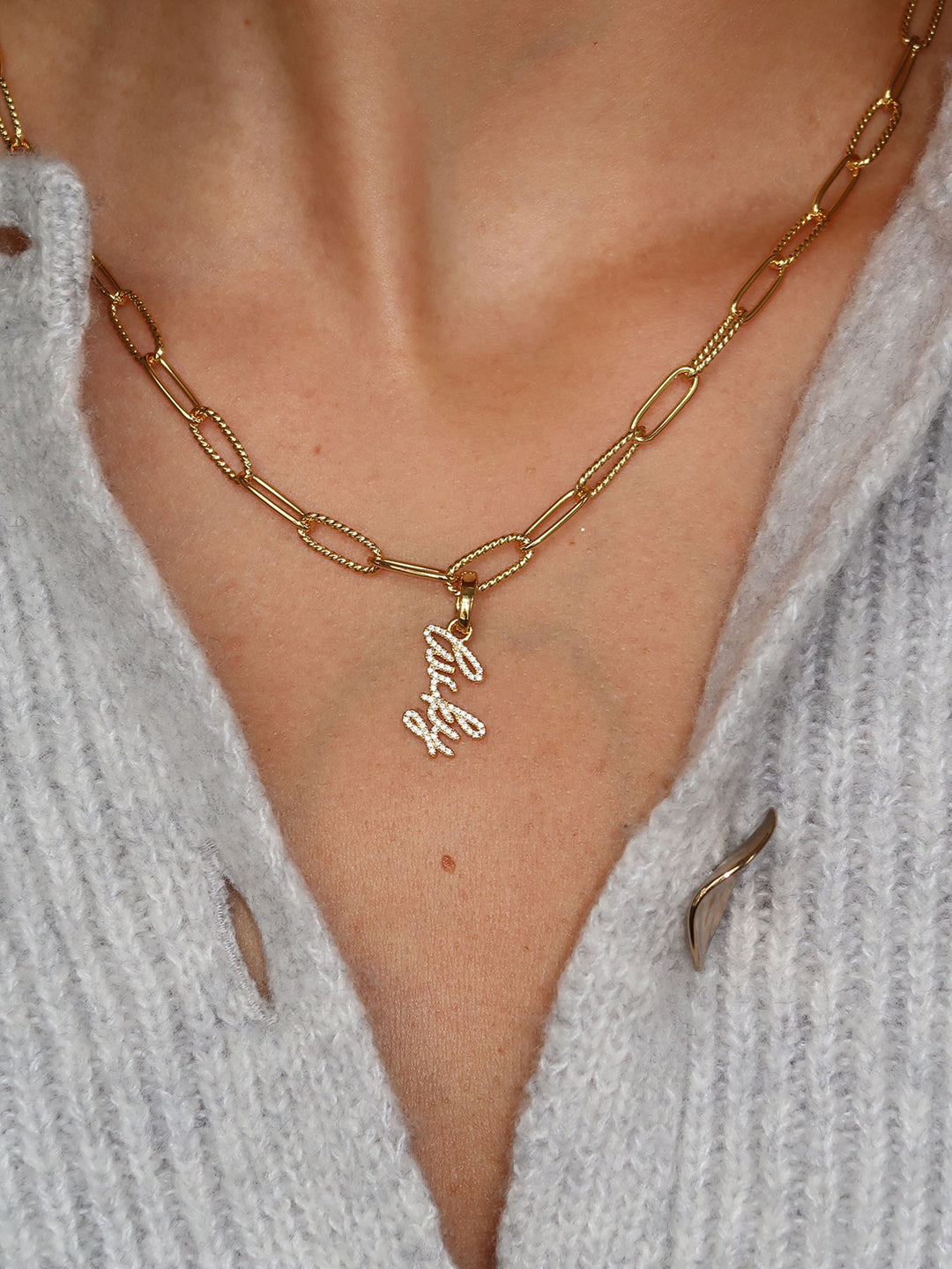 CHARMED - Structured Necklace • Color: 18K Yellow Gold