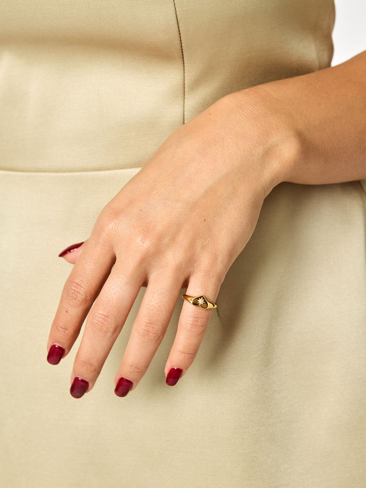 NOVA - Adjustable Pinky Ring • Color: 18K Yellow Gold