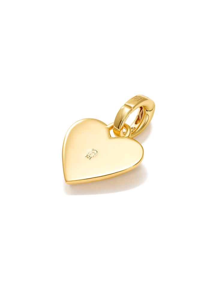 NOVA - Charm • Color: 18K Yellow Gold-CZ-white