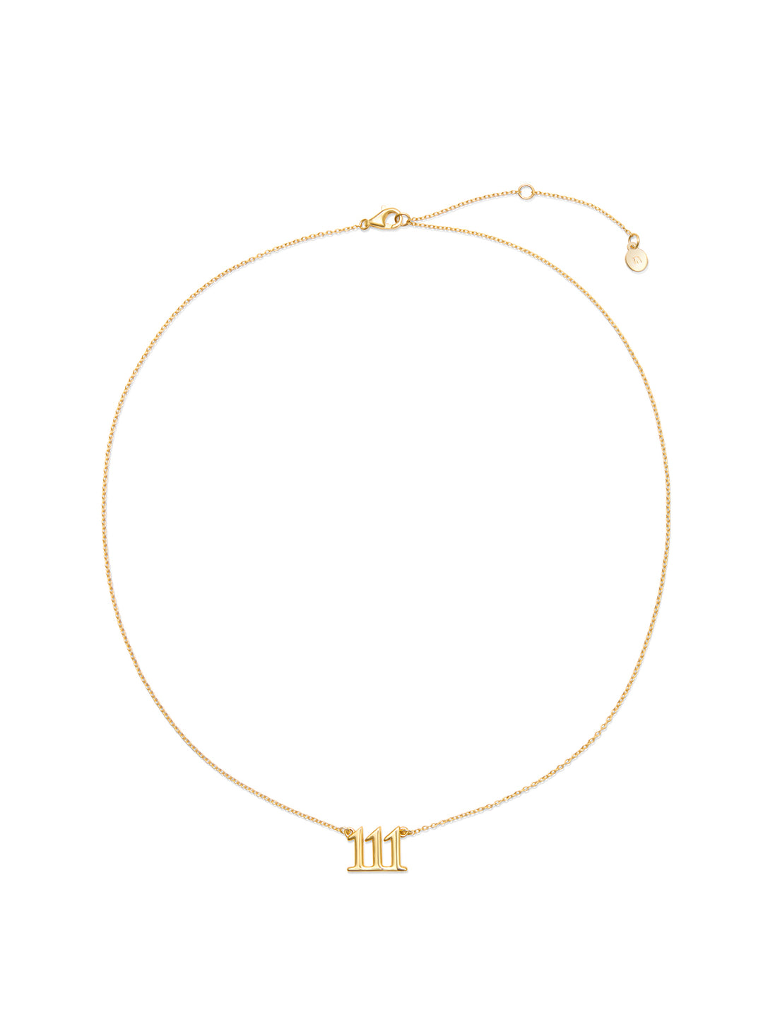 111 ANGEL NUMBER - Necklace • Color: 18K Yellow Gold