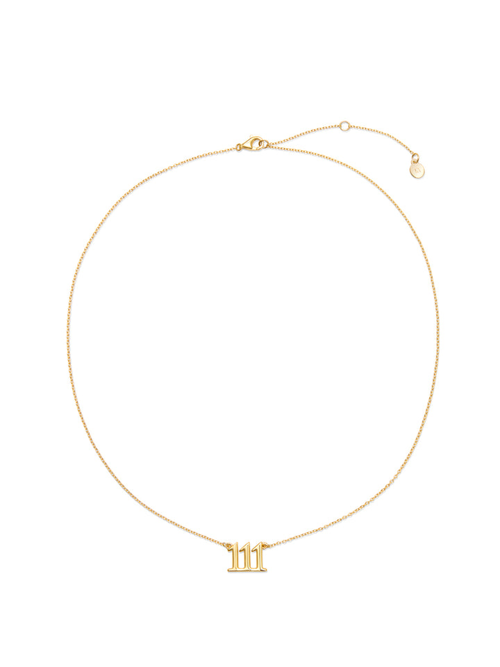 111 ANGEL NUMBER - Necklace • Color: 18K Yellow Gold