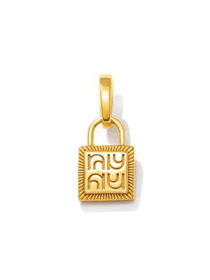 MONOGRAM LOCK - Charm • Color: 18K Yellow Gold