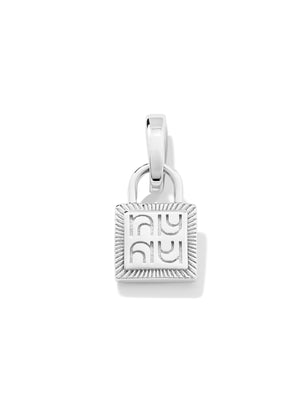 MONOGRAM LOCK - Charm • Color: White Gold