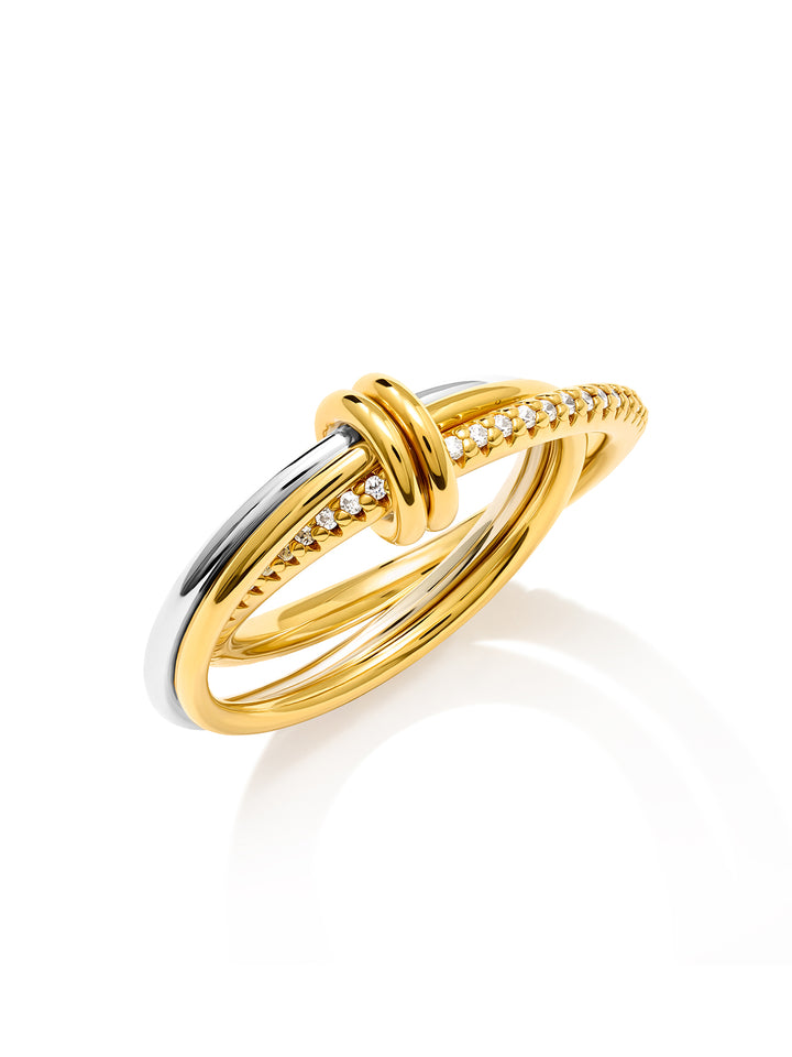 MIXED SPARKLE - Ring • Color: Gold/Silver