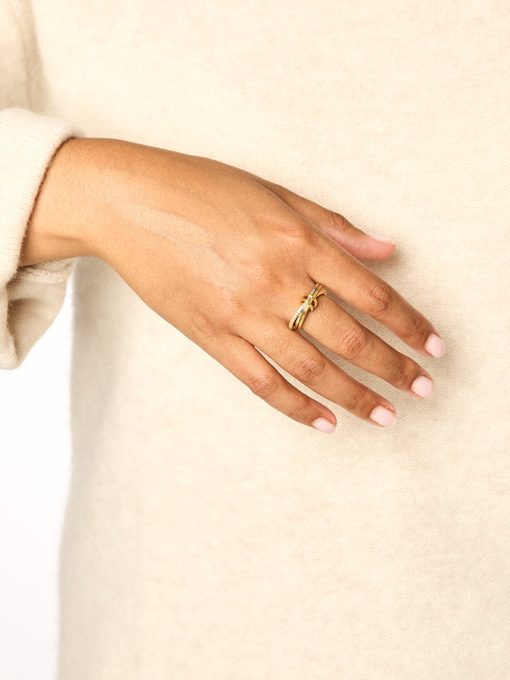 MIXED SPARKLE - Ring • Color: Gold/Silver