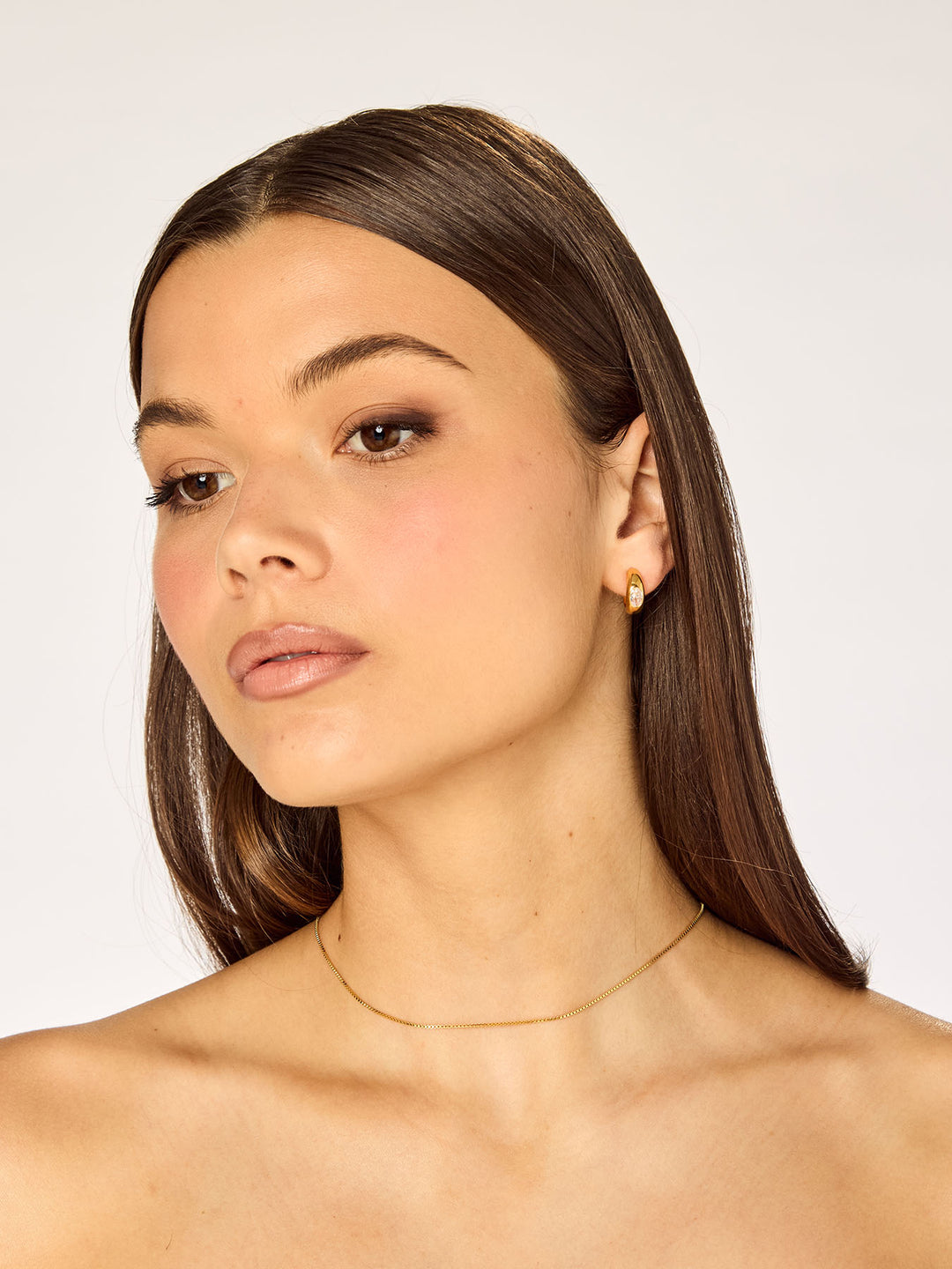 CHUNKY OVAL - Earrings • Color: 18K Yellow Gold