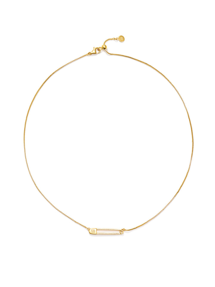 PIN - Adjustable Necklace • Color: 18K Yellow Gold