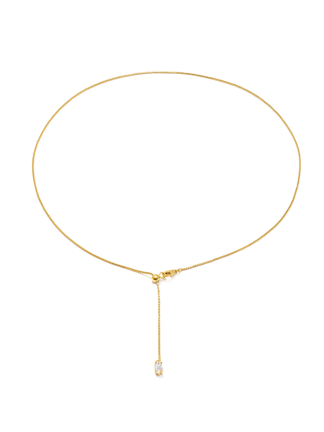 ARA - Adjustable Necklace • Color: 18K Yellow Gold