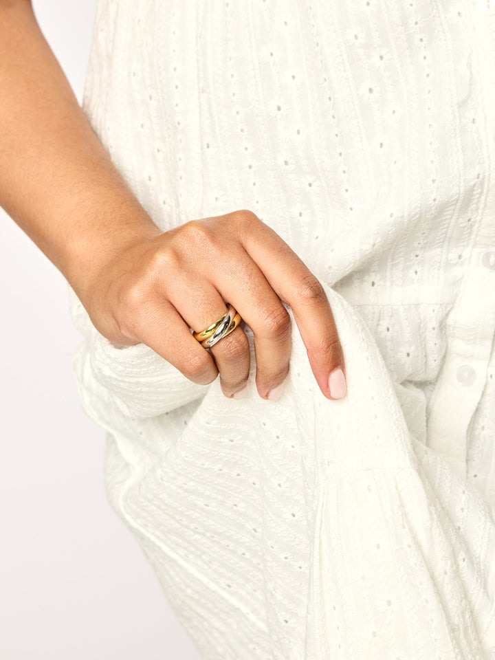 MIXED CHUNKY - Ring • Color: Gold/Silver