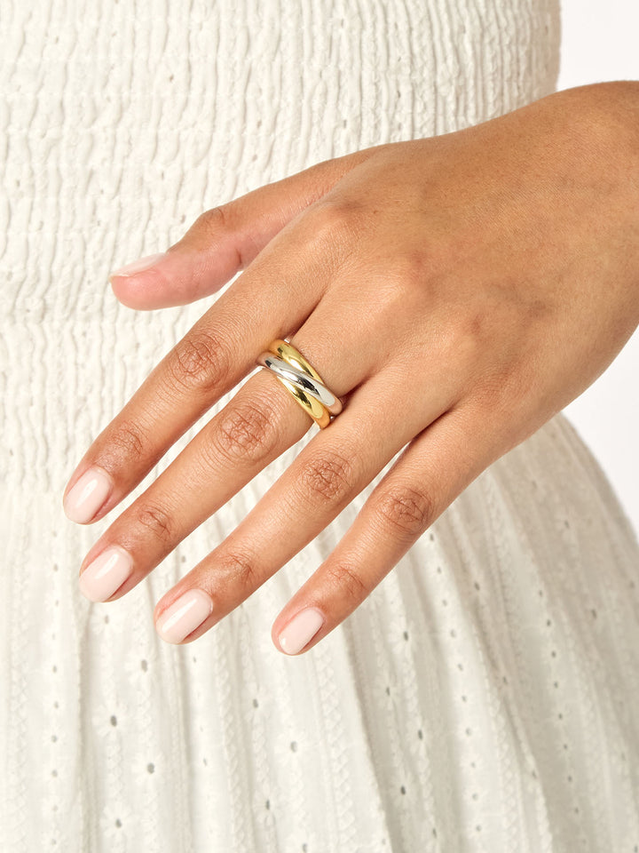 MIXED CHUNKY - Ring • Color: Gold/Silver