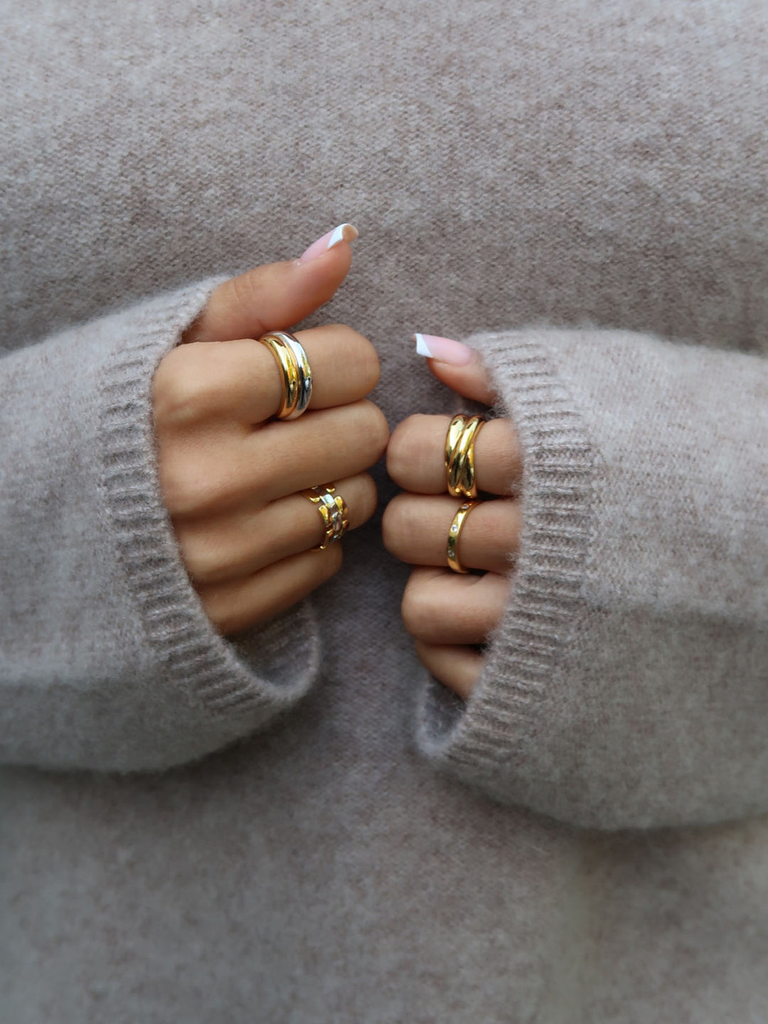 MIXED CHUNKY - Ring • Color: Gold/Silver
