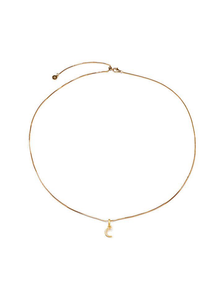 MOON - Charm • Color: 18K Yellow Gold