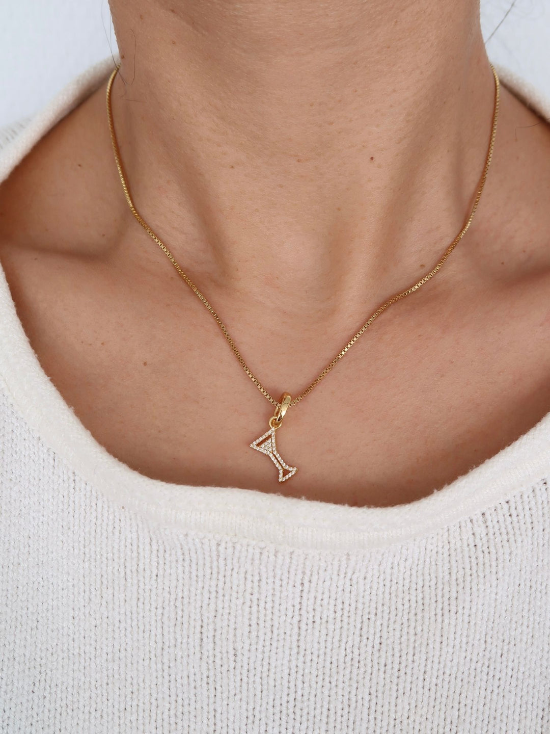 WHITE MARTINI - Charm • Color: 18K Yellow Gold