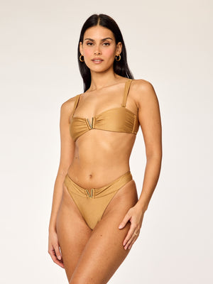 SIREN - Adjustable Bandeau Top • Glazed Sand